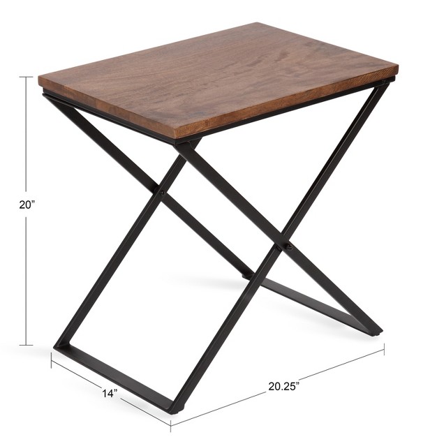 Kate And Laurel Laraway Folding Side Table