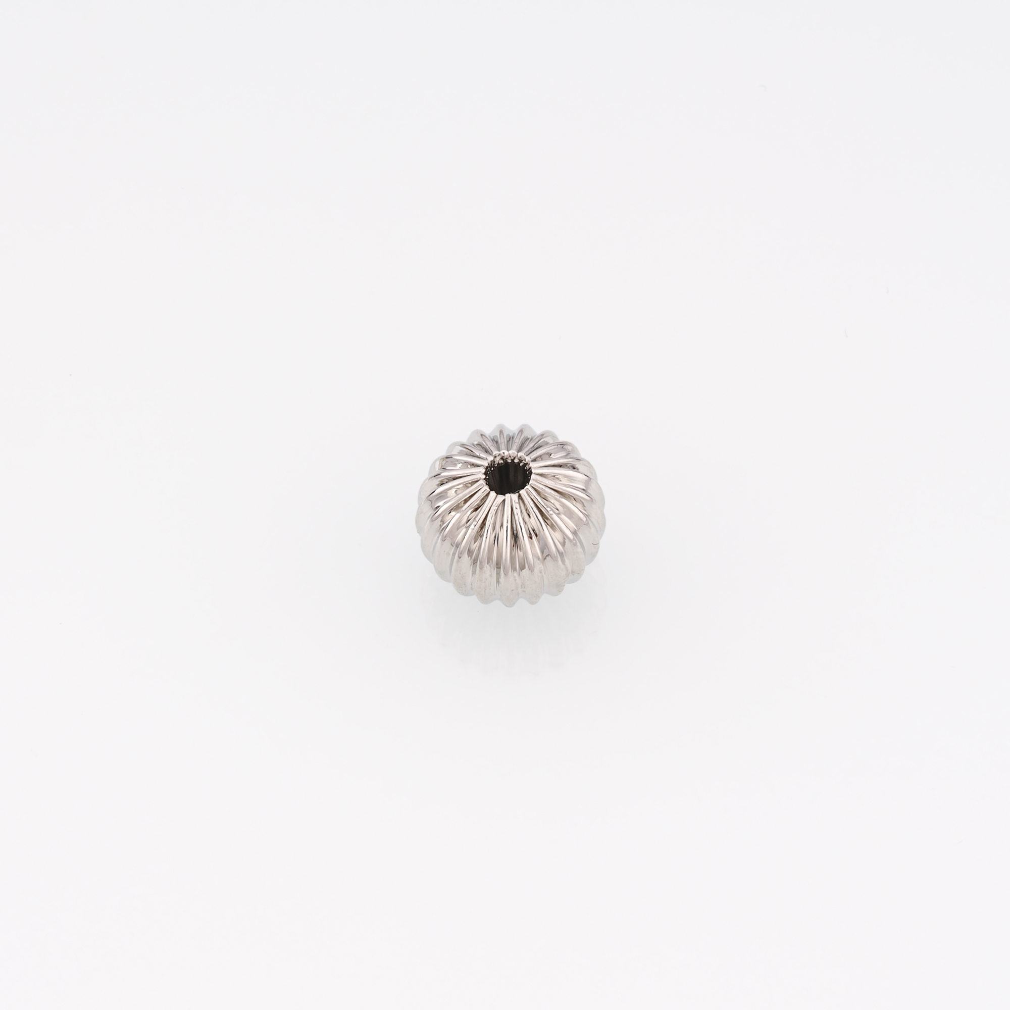18K Gold Filled Round Spacer Beads,Corrugated Beads for Bracelet Jewelry Necklace Making Supply