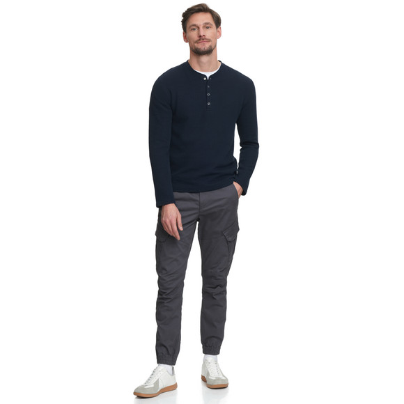 VanVaan Denim Herren Langarmshirt mit Struktur