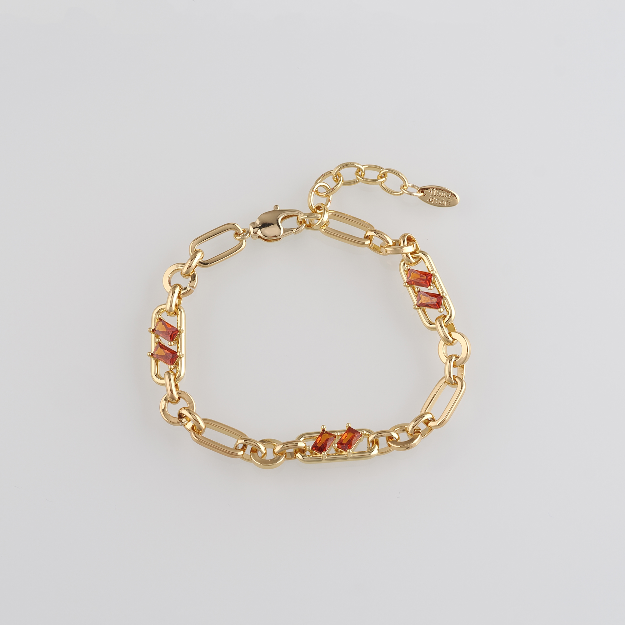 18K Gold Filled Round Link Chain Bracelet,Cable Chain,Gold Chain Bracelet,Ladies Bracelet,Gift For Her