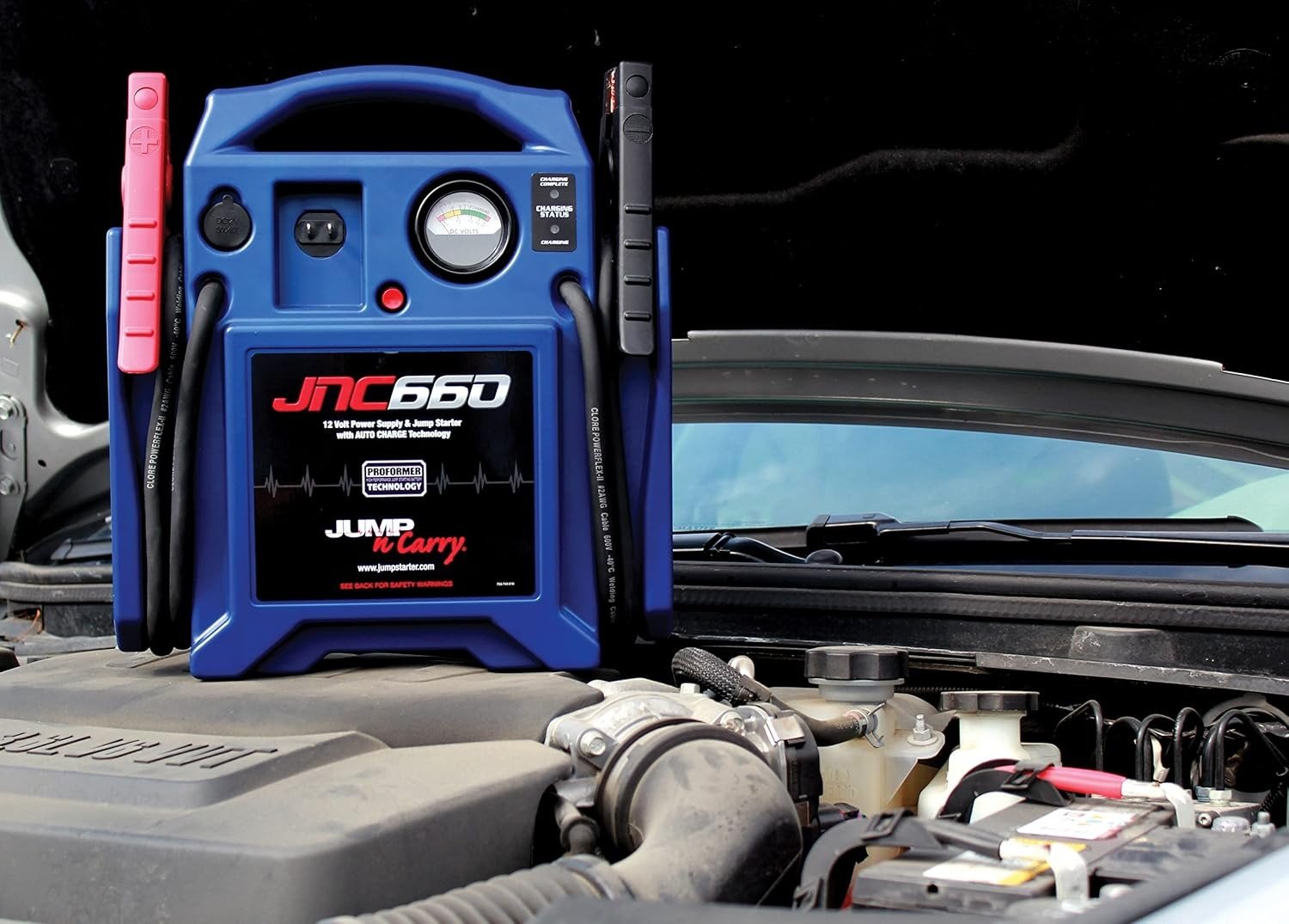 1700 Peak Amp 12 Volt Jump Starter , Blue