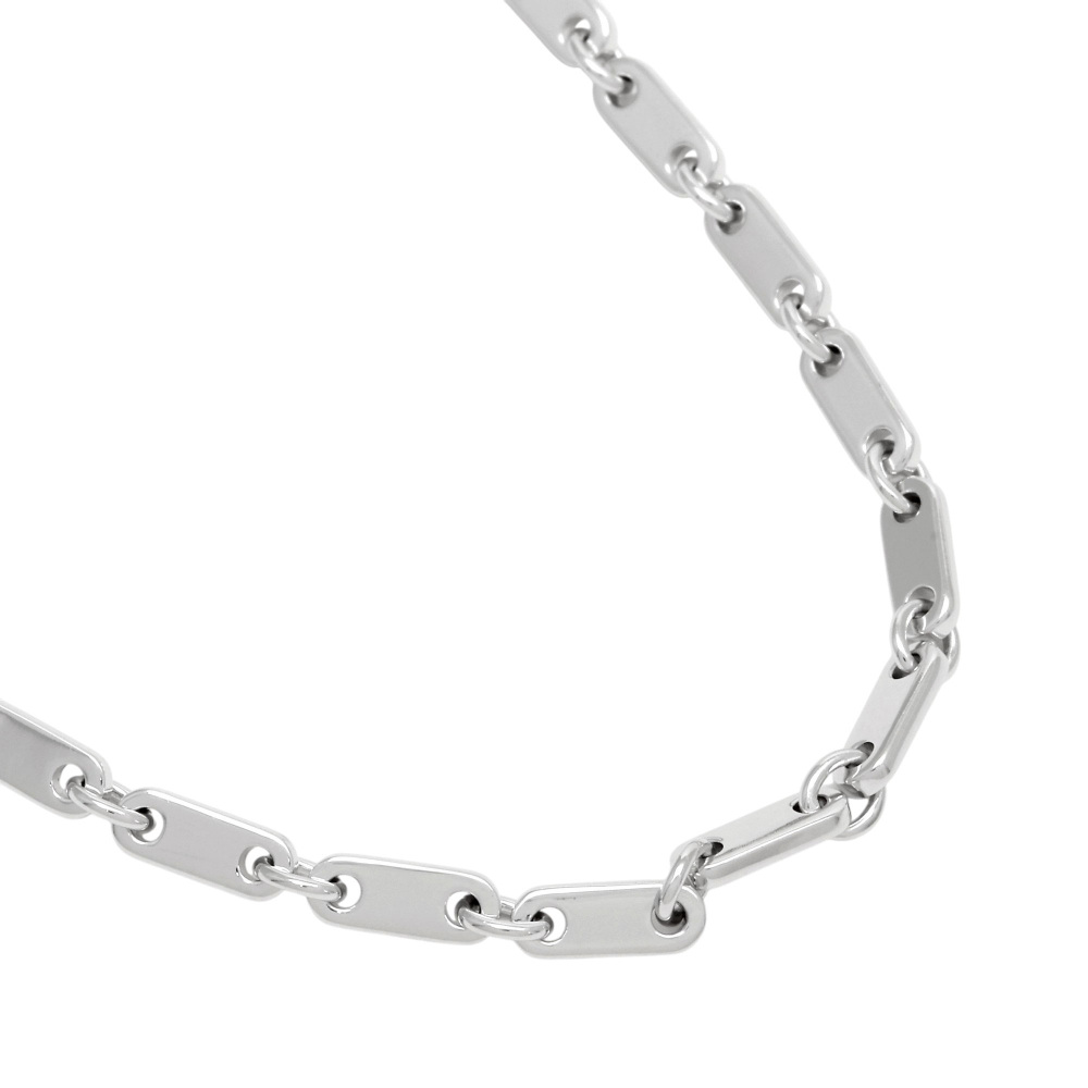 Cartier Figaro Necklace 18K White Gold Diamond