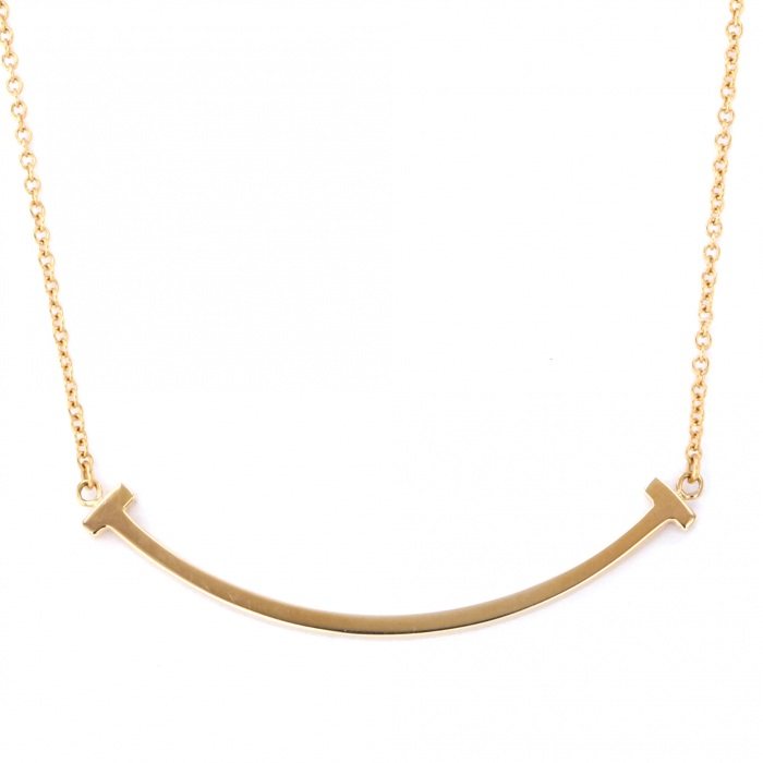 Tiffany & Co. Tiffany T Smile Necklace 18K Rose Gold