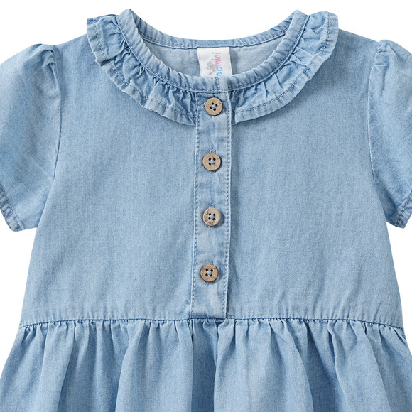 Topomini Baby Jeanskleid mit Stickerei