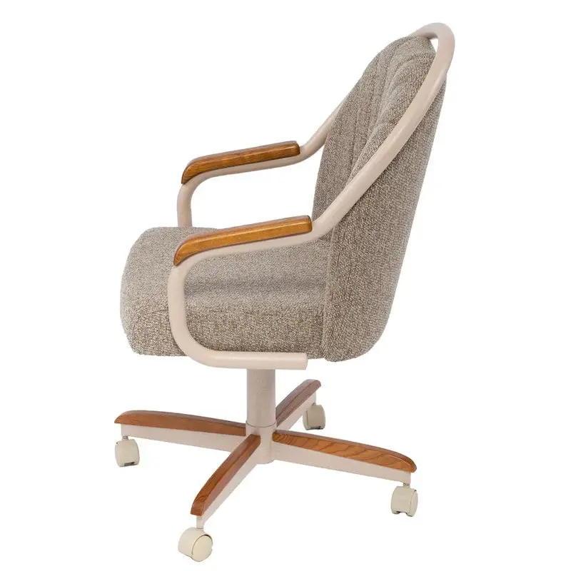Swivel-and-Tilt Dining Chair – Casual Cushioned Seat with Smooth Rolling Casters
