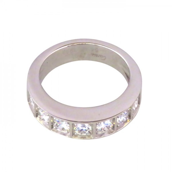 Cartier Diamond Ring 18k White Gold AD1368