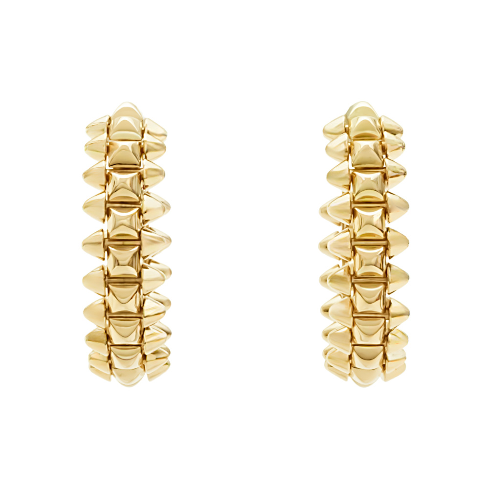 Cartier Classical Crash Do Earrings 18K Yellow Gold B8301490