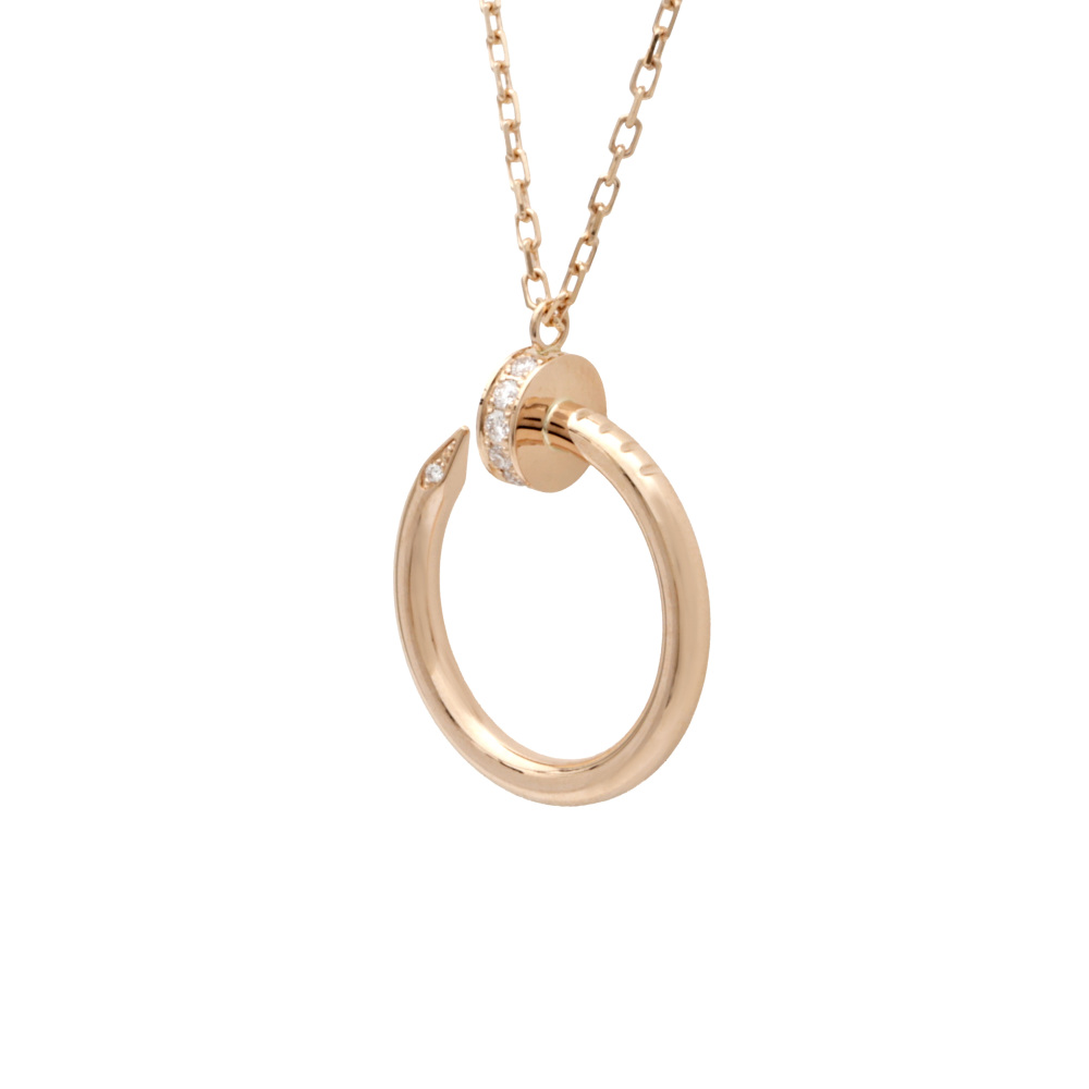 Cartier Juste un Clou Necklace 18K Rose Gold Diamond B7224513