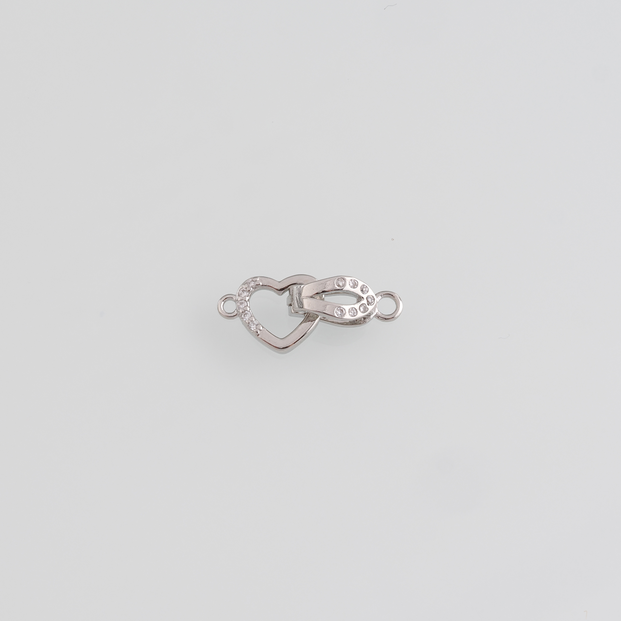 18K Gold Filled End Clasp,Hook Clasps,CZ Connector End Cap Clasp for DIY Jewelry Necklace Bracelet