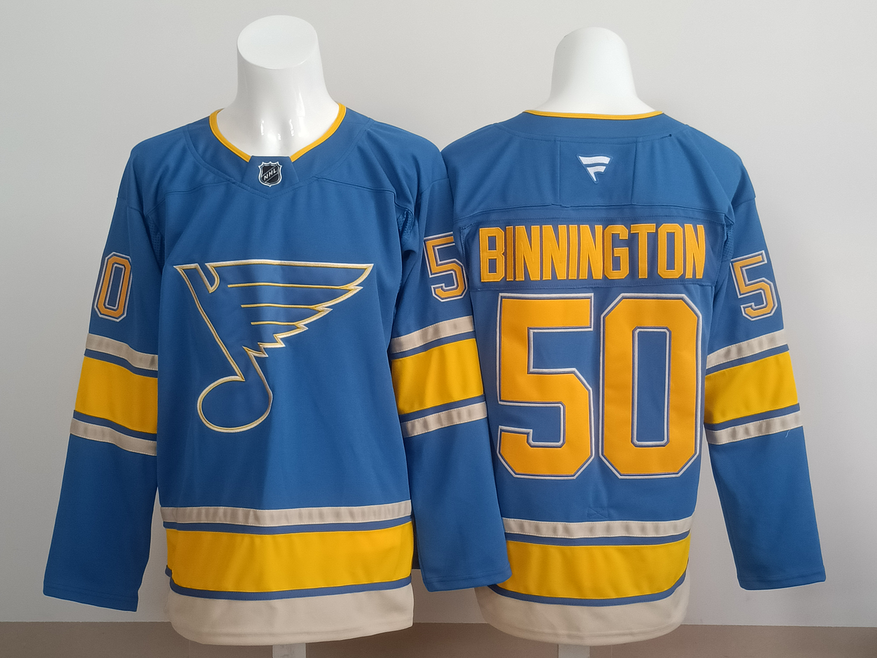 Men's St. Louis Blues Jordan Binnington #50 Fanatics Blue Home Premium Player Jersey