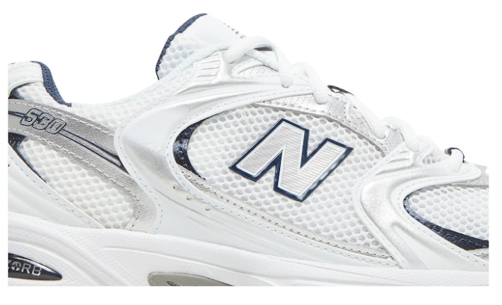 New Balance 530 White Silver Navy MR530SG Casual Running Shoes