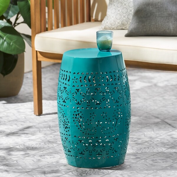 Lace Cut Design Metal Frame SIDE TABLE