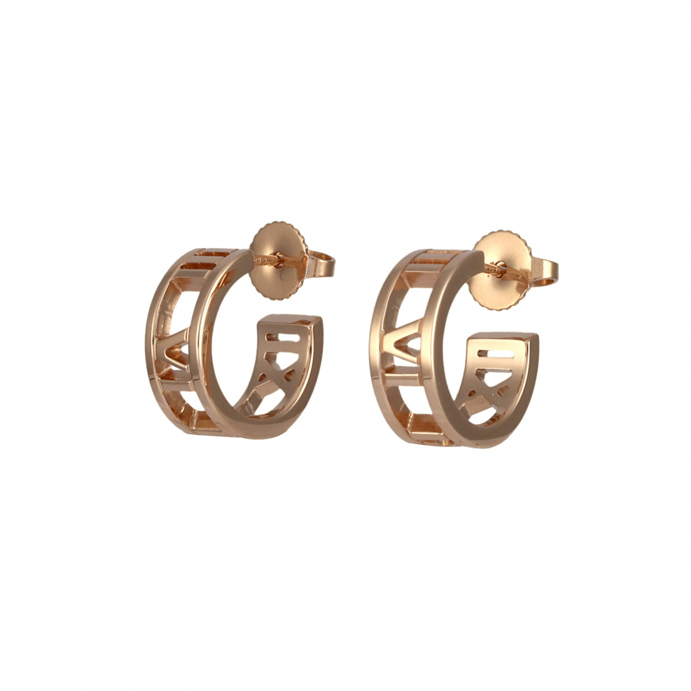 Tiffany & Co. Atlas Earrings 18K Rose Gold