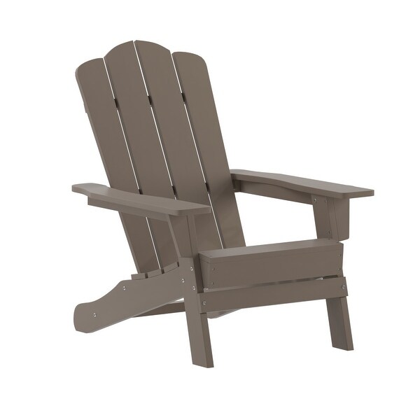 Commercial Grade AllWeather Adirondack Chair with Swiveling Cupholder