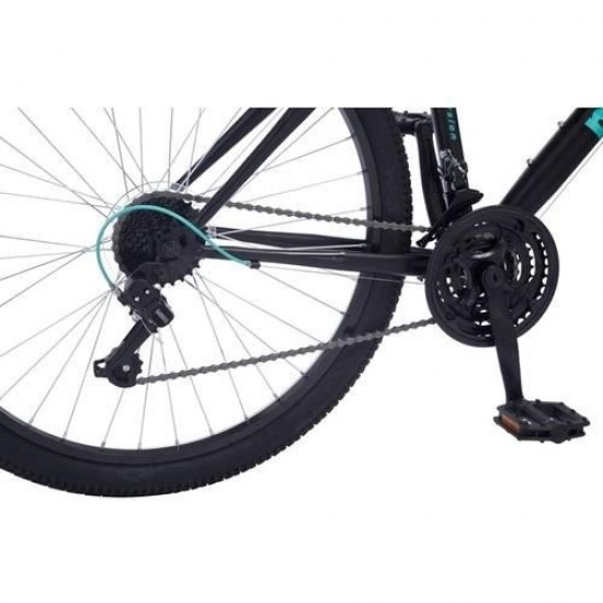 Excursion Mountain Bike, Women’s, 26″, Black/Teal