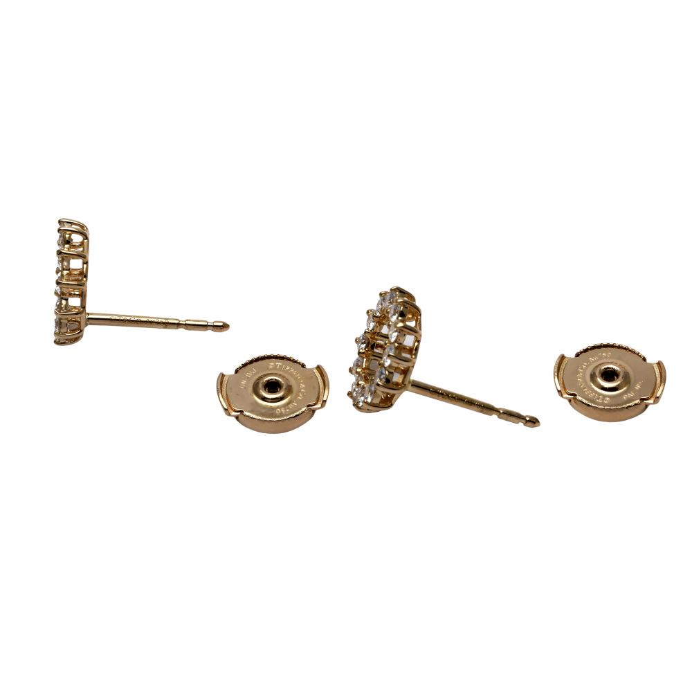 Tiffany & Co. Open Circle Earrings 18K Rose Gold Diamond 60573174