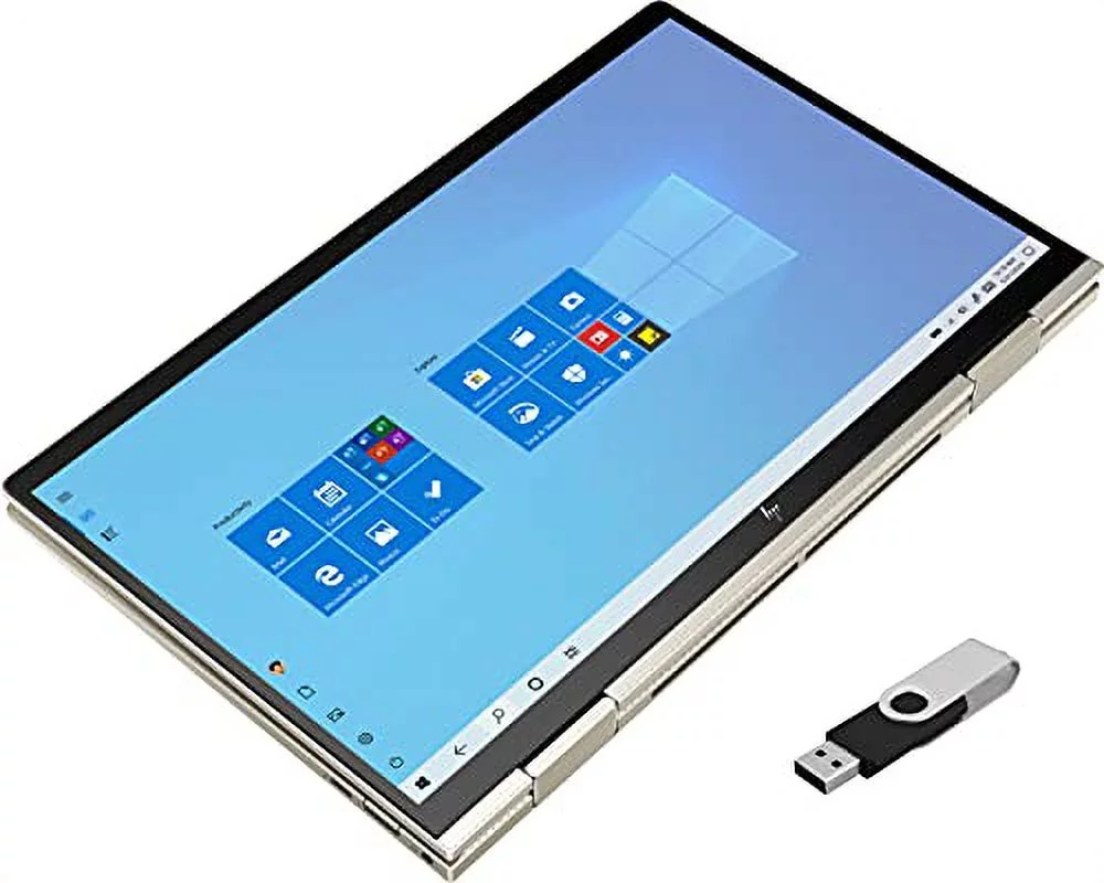 2022 HP Envy 2-in-1 Laptop 13.3 inch FHD Touchscreen Evo Platform 4-Core Intel i5-1135G7 Iris Xe Graphics 8GB DDR4 1TB NVMe SSD WI-FI 6 Win 10 Pro Fingerprint Backlit Keyboard w/ 32GB USB