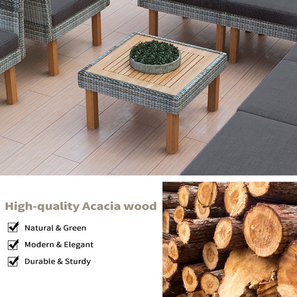 9Piece Patio Rattan Furniture Set