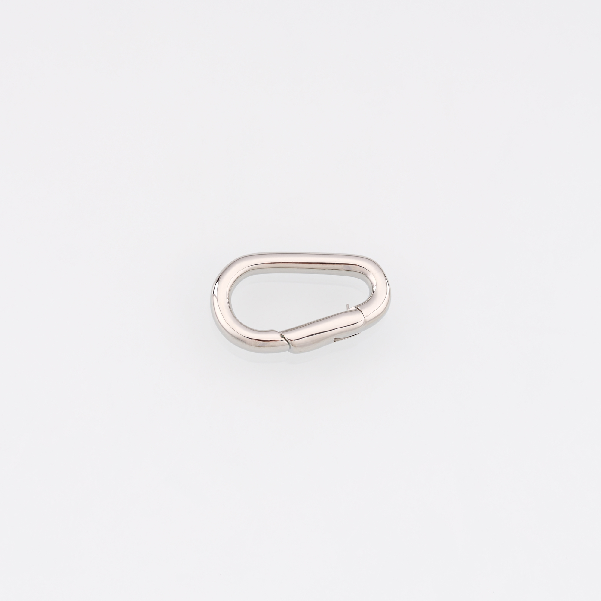 18K Gold Filled Geometric Carabiner Clasp,Dainty Spring Push Gate Clasp for DIY Jewelry Finding Necklace Bracelet
