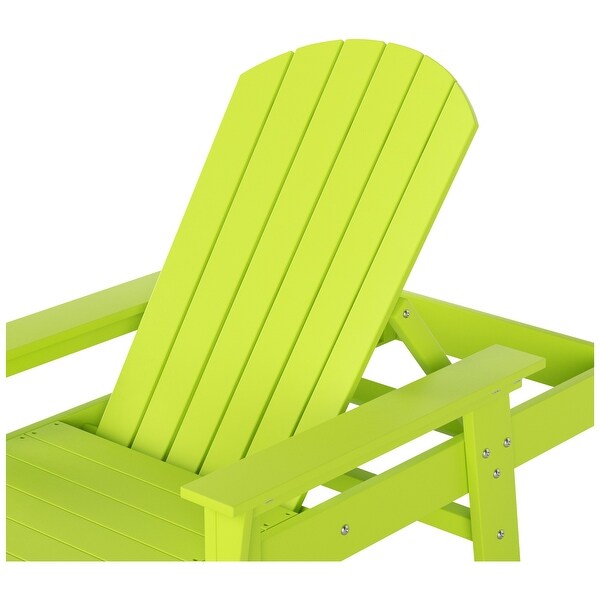 Polytrends Altura Poly EcoFriendly All Weather Reclining Chaise Lounge with Arms