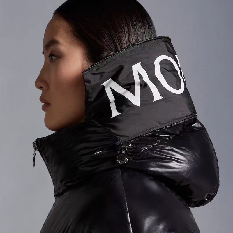 Moncler Black Short stylish letter down jacket - cnluxepick