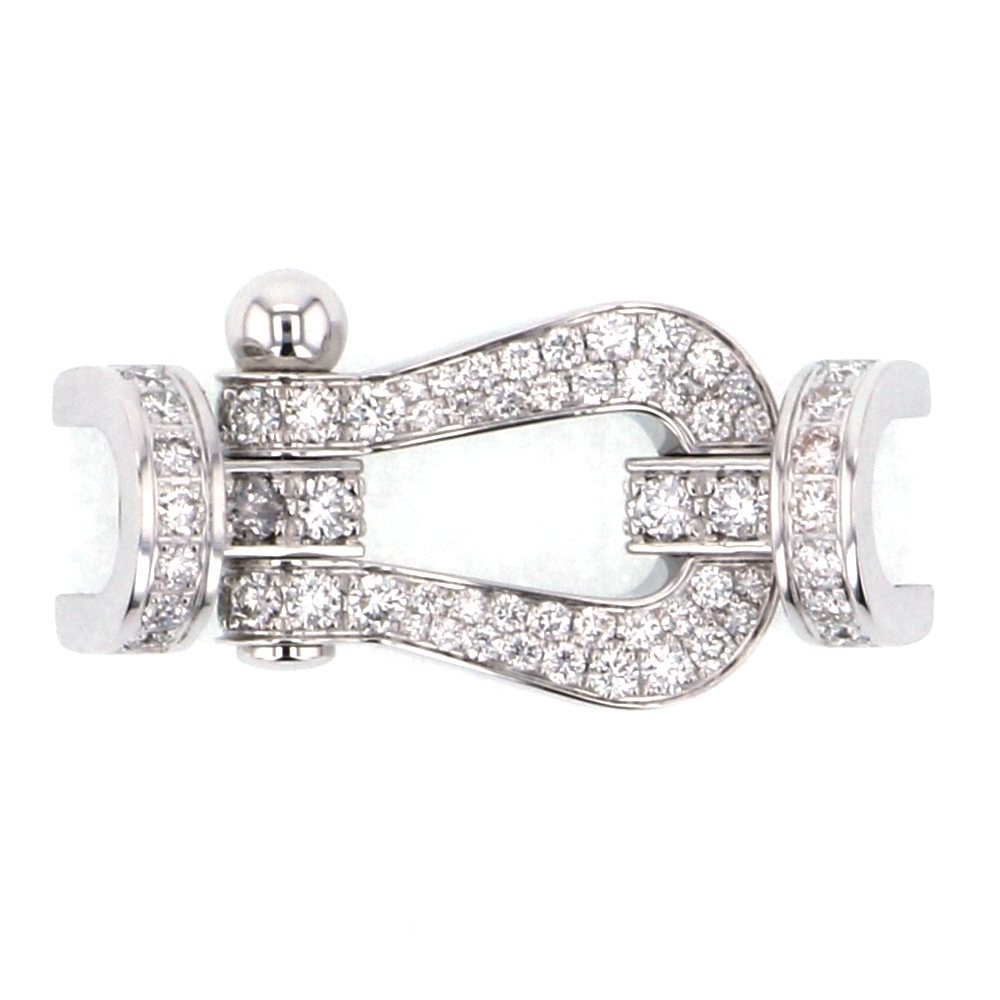 FRED Force 10 Lm Full Diamond Accessory 18K White Gold 0B0050-000