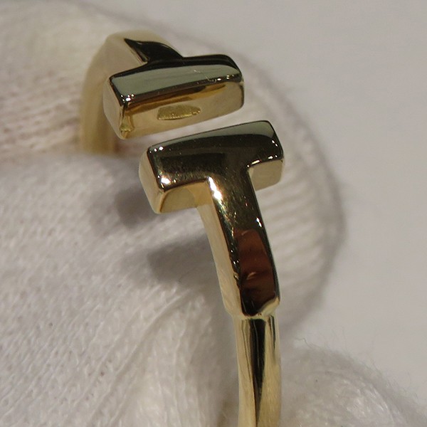 Tiffany & Co. Tiffany T Wire Ring 18K Yellow Gold