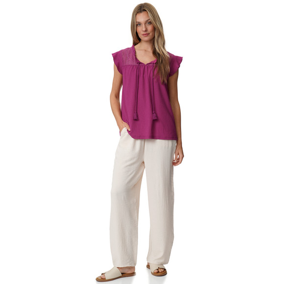 Gina Benotti Damen Blusenshirt aus strukturiertem Material