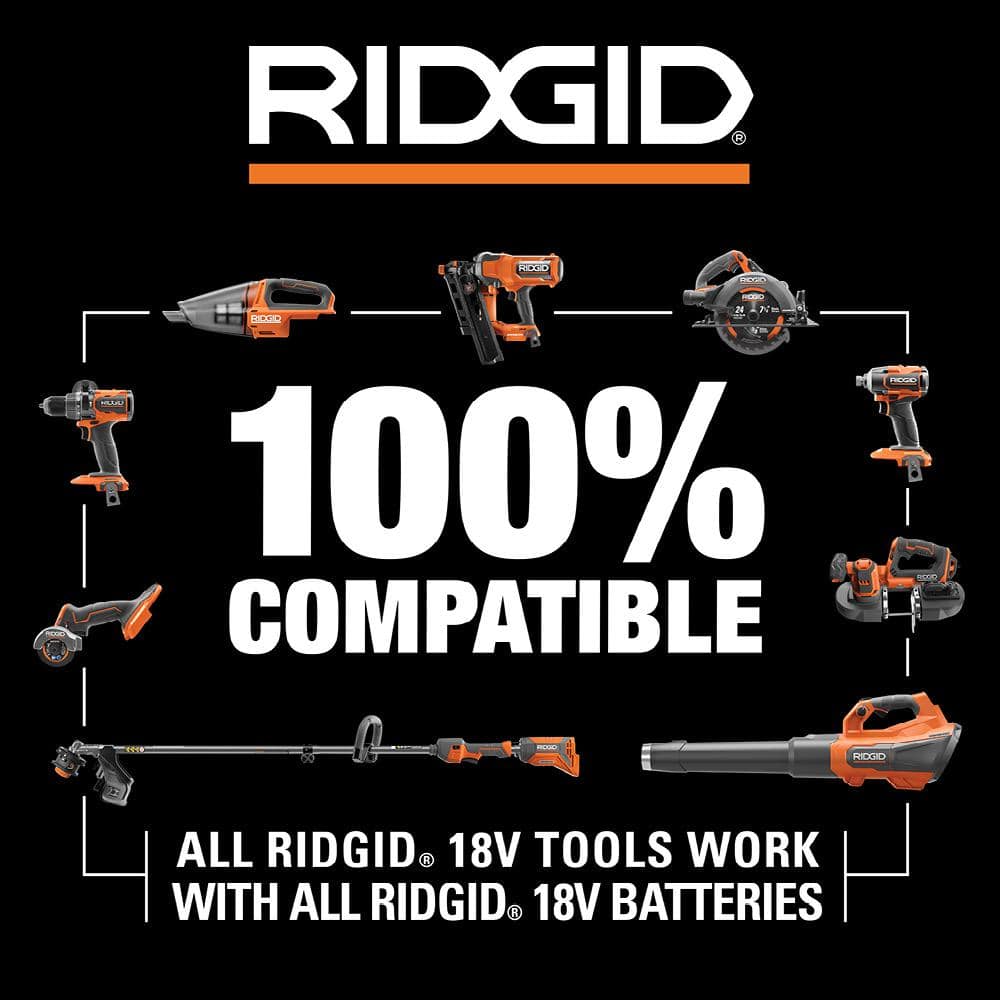 Ridgid 18-Volt Earth Auger with 8 in. Bit and (2) 4.0 Ah Batteries and Charger R01701K