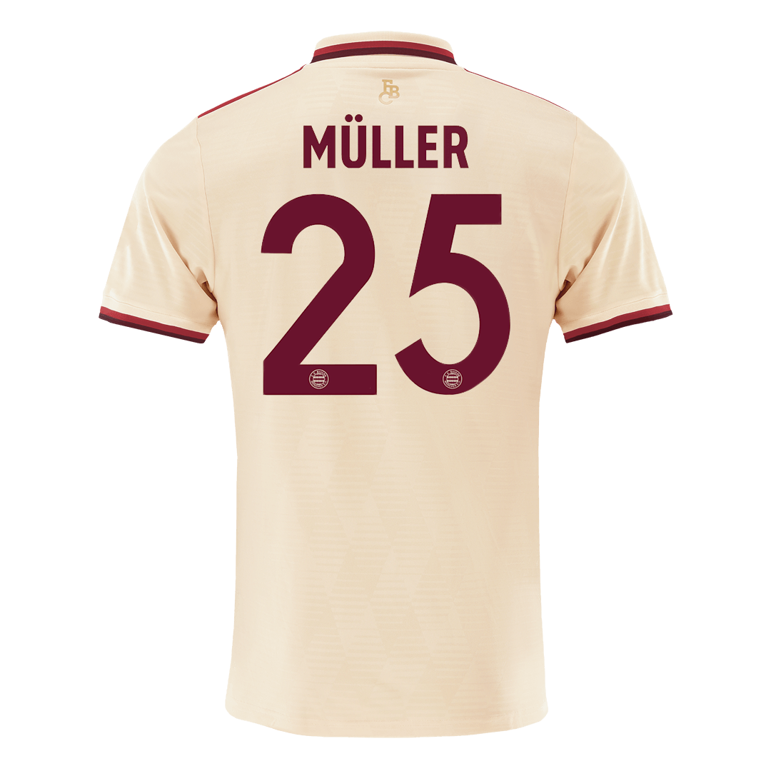 MÜLLER #25 Bayern Munich Third Away Soccer Jersey -UCL