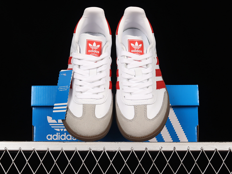 Adidas Samba Vegan Og Footwear White/Scarlet/Gum B44628