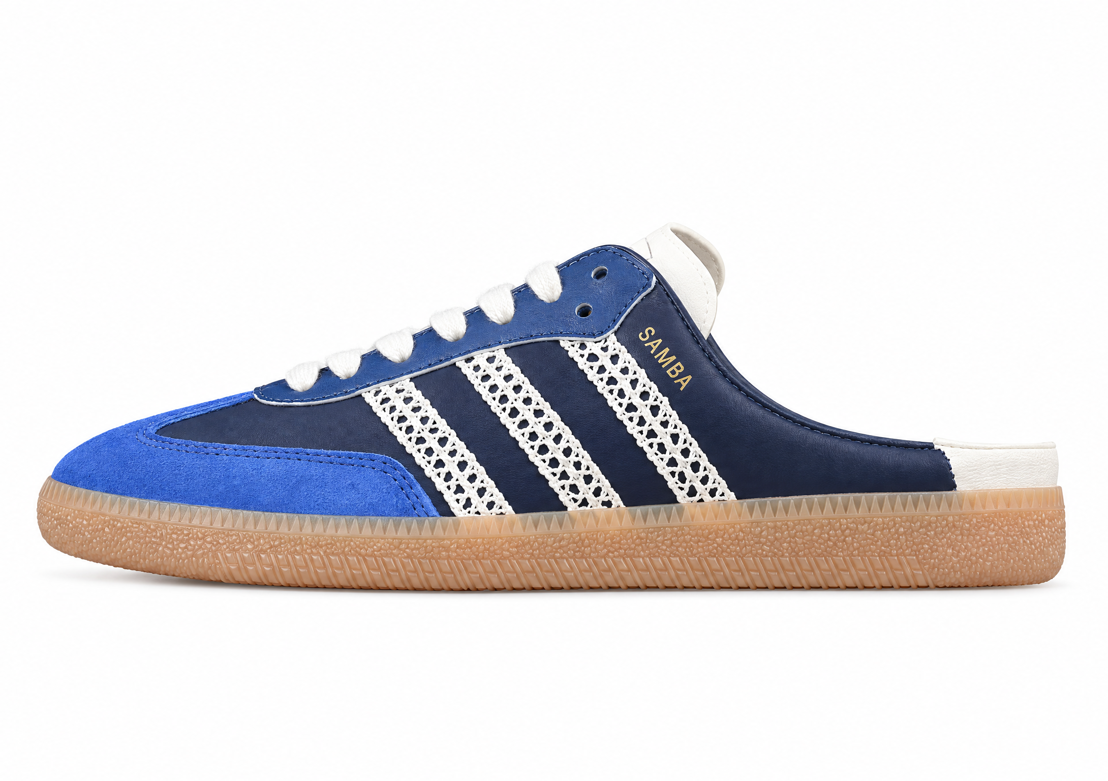 Adidas Samba Jane Mary Jane Lazy Life Shoes Navy Blue/Blue HP5053