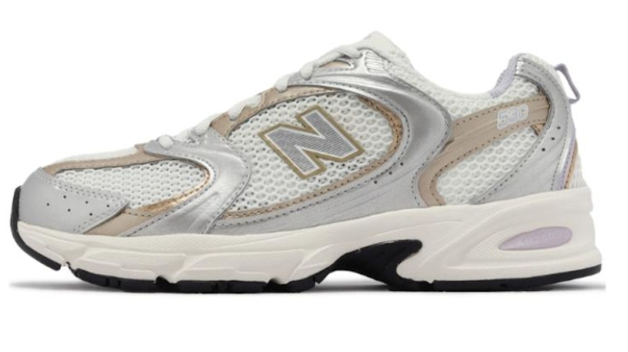 New Balance 530 Silver Moss Green Metallic Silver MR530ZG Casual Running Shoes