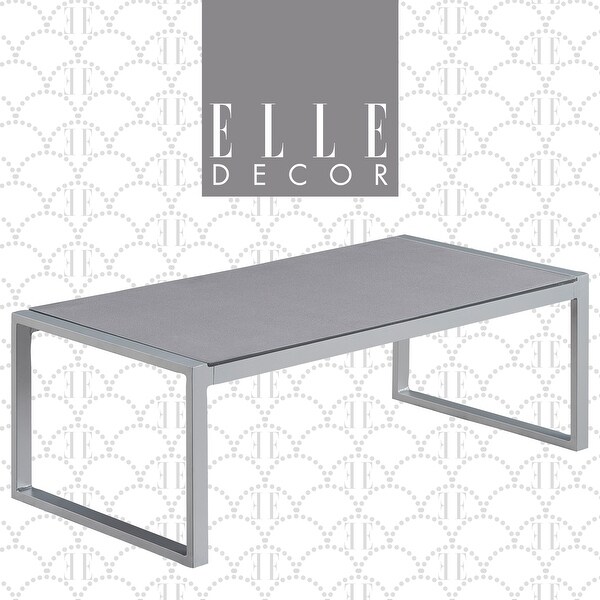 Elle Decor Tropez Outdoor Coffee Table,Gray
