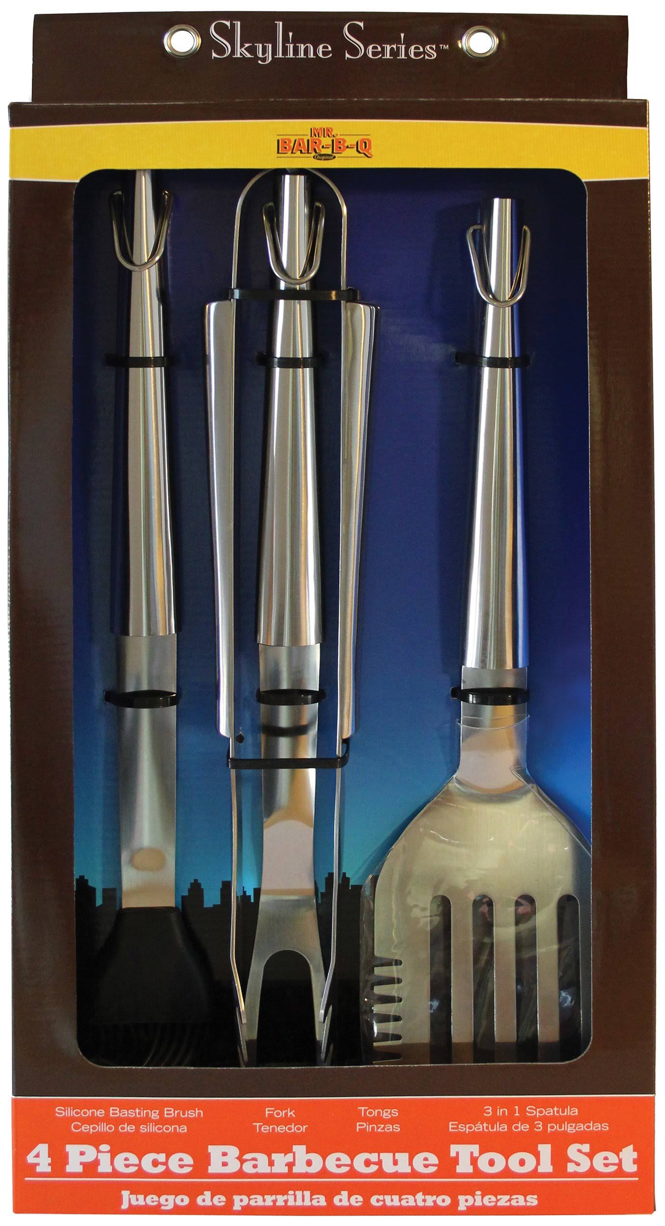 Mr. Bar-B-Q 4-Piece Grill Tool Set
