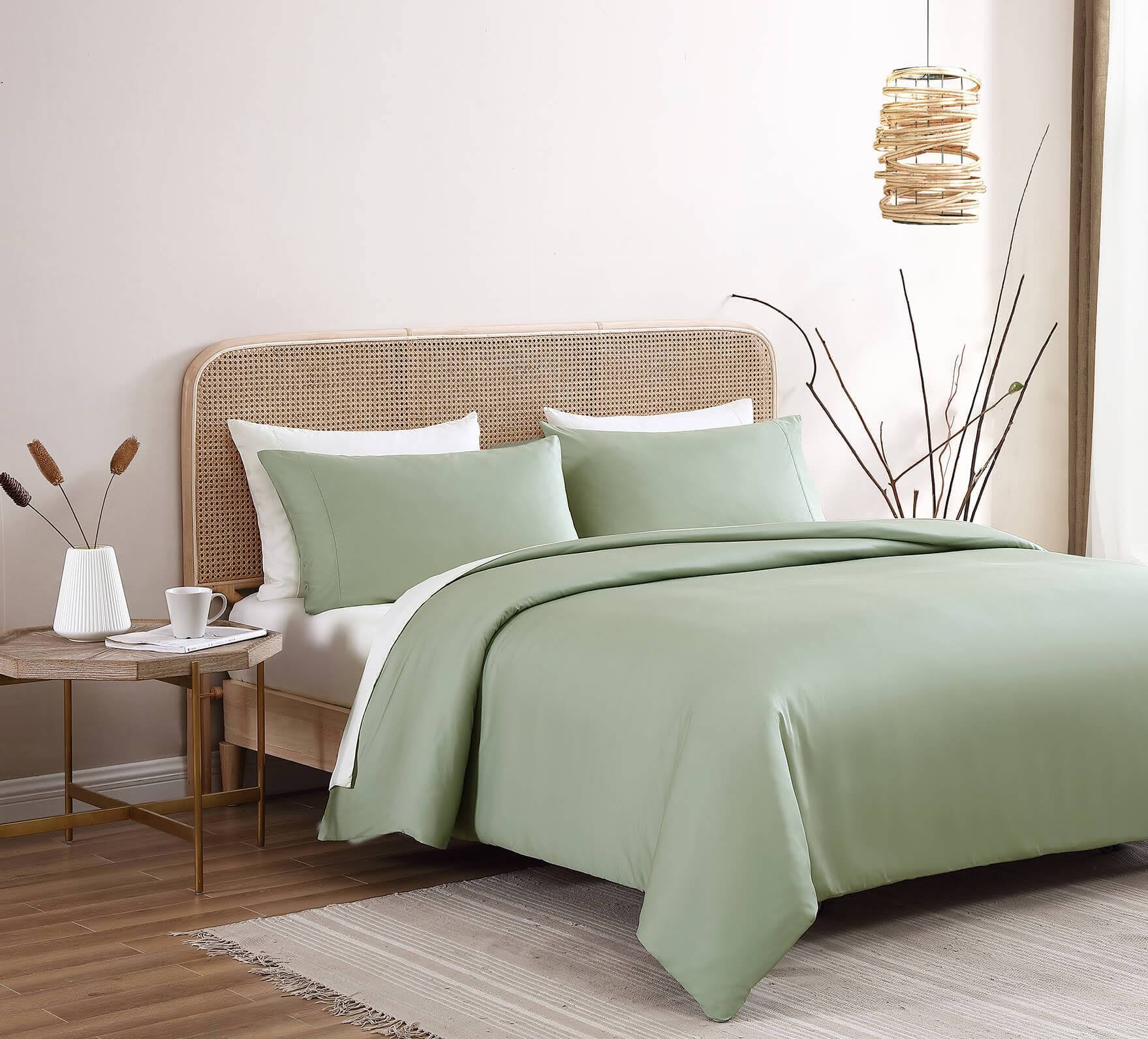 Premium Bamboo Duvet Cover Taupe / Queen by Sunday Citizen