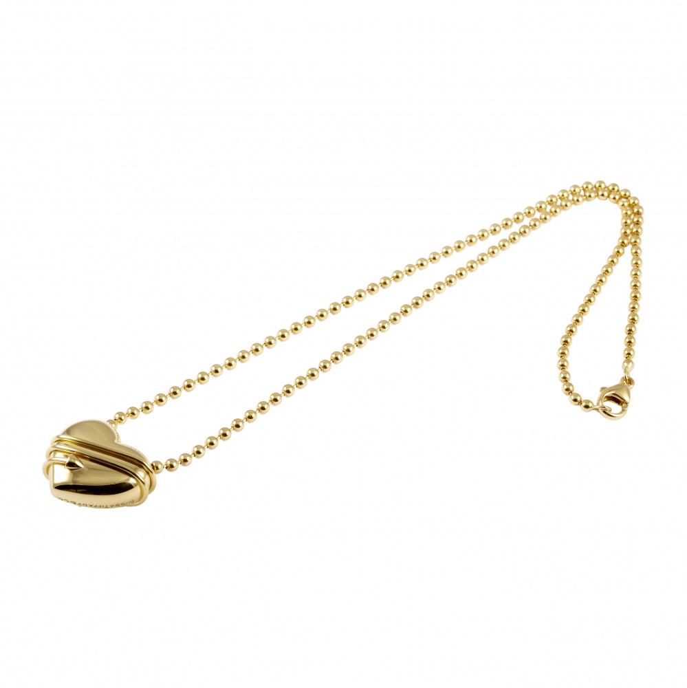 Tiffany & Co. Paloma Picasso Heart Arrow Necklace 18K Yellow Gold