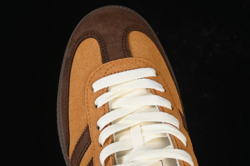 Adidas Samba Clover Casual Board Shoes Khaki/Coffee/White JI3288