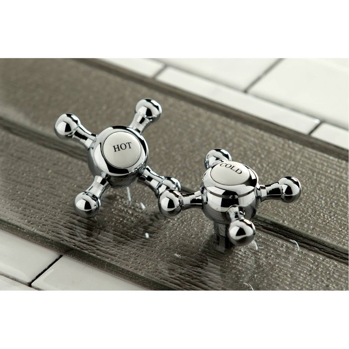 Kingston Brass KS4025BX Metropolitan 2-Handle Wall Mount Tub Faucet, Oil Rubbed Bronze