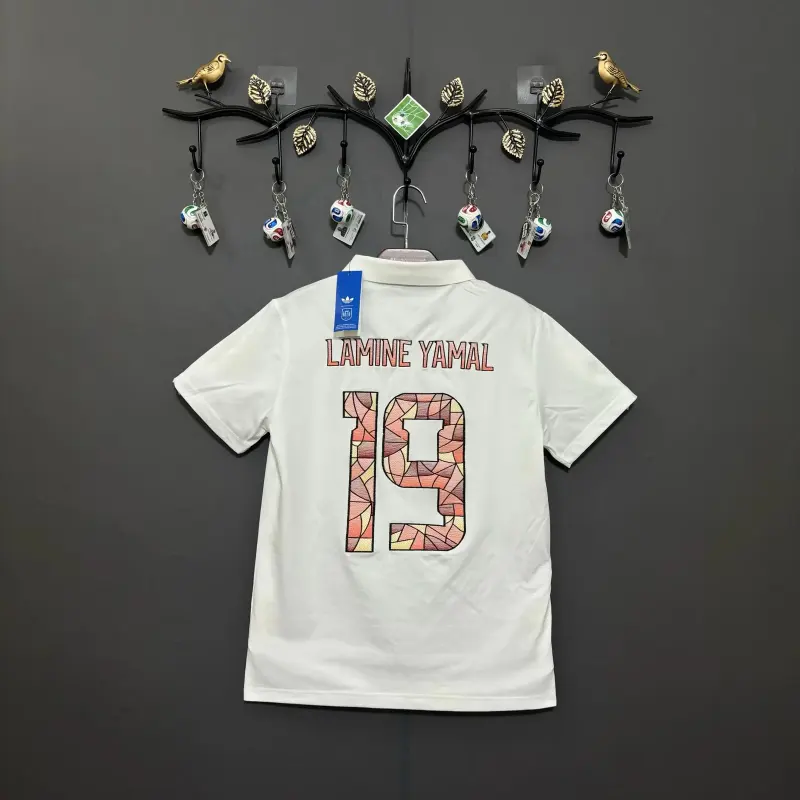 LAMINE YAMAL #19 Spain 2026 Polo Embroidered Jersey S-XXL Fan Version(No Front Number)