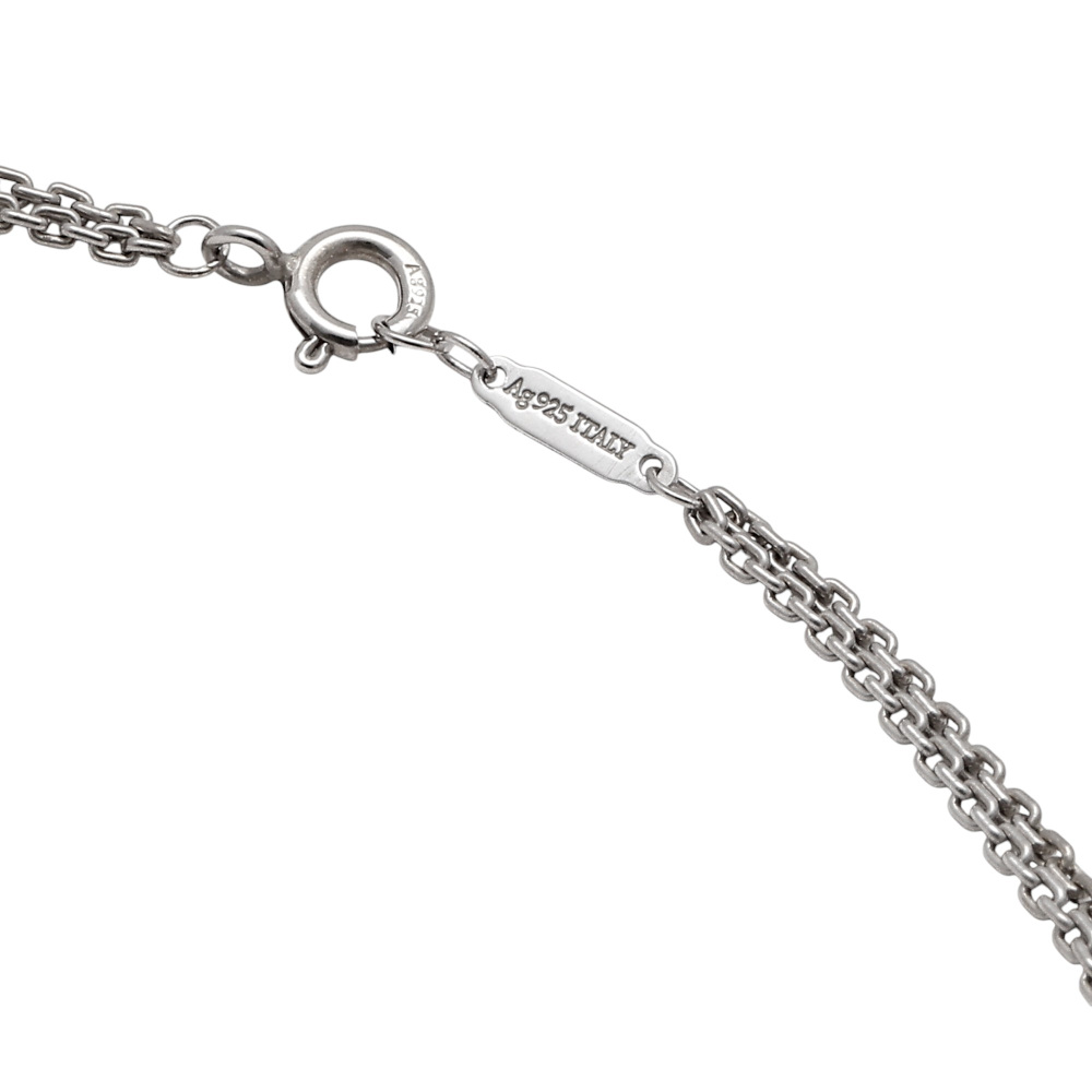 Tiffany & Co. Hardware Double Link Necklace Sterling Silver 63104337