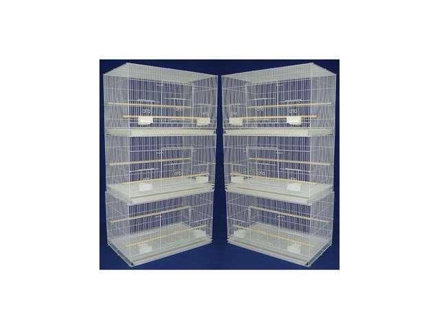 Yml Lot of 6 Small Breeding Cages White