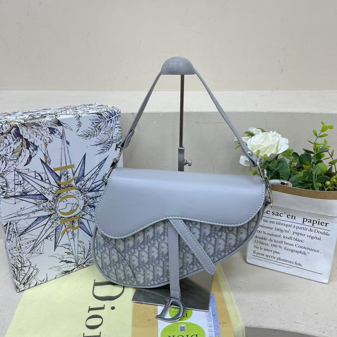 Dior saddle bag spring and summer luxury shoulder bag niche versatile crossbody bag - cnluxepick