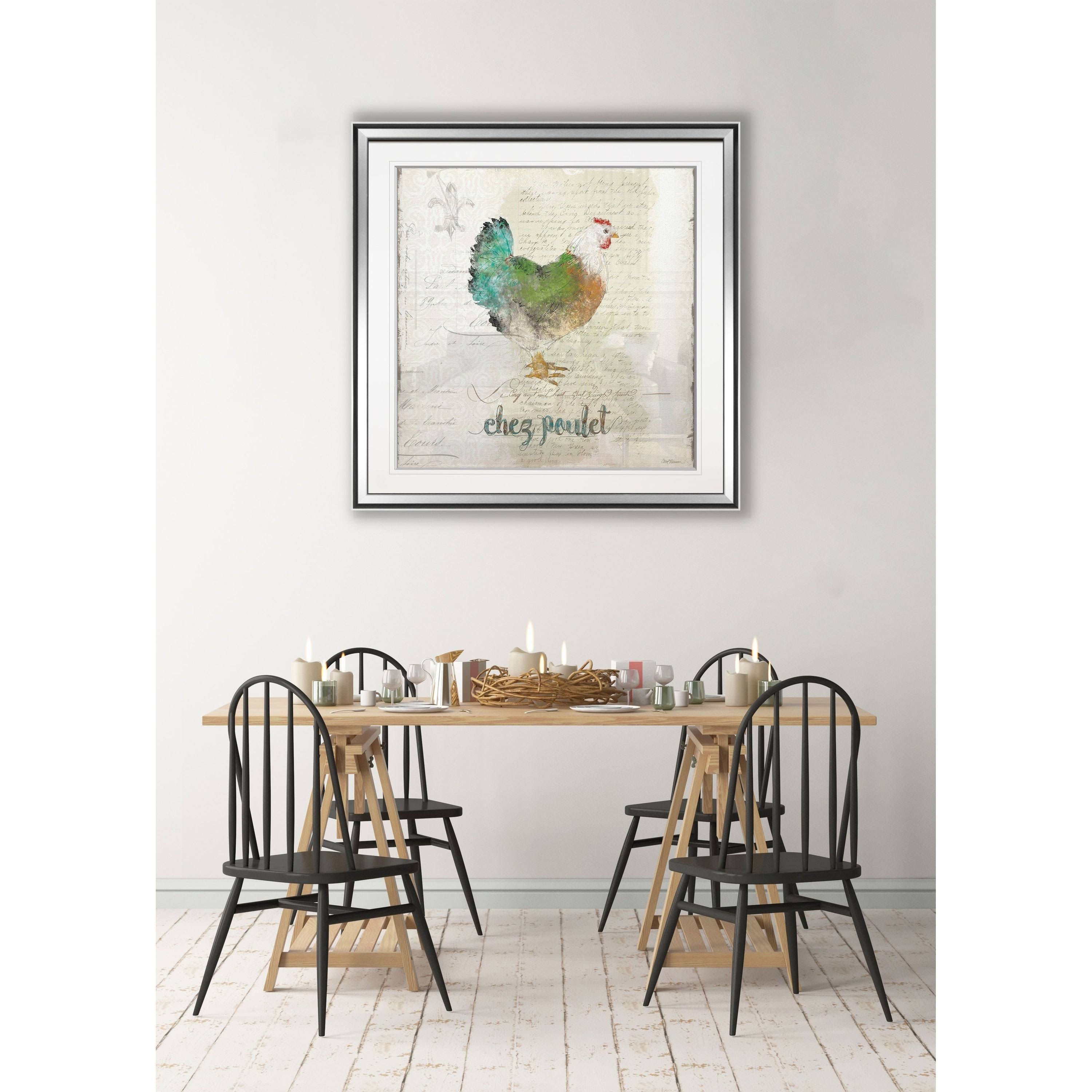 Garden Sketch Love -Framed Giclee Print - 38 x 38