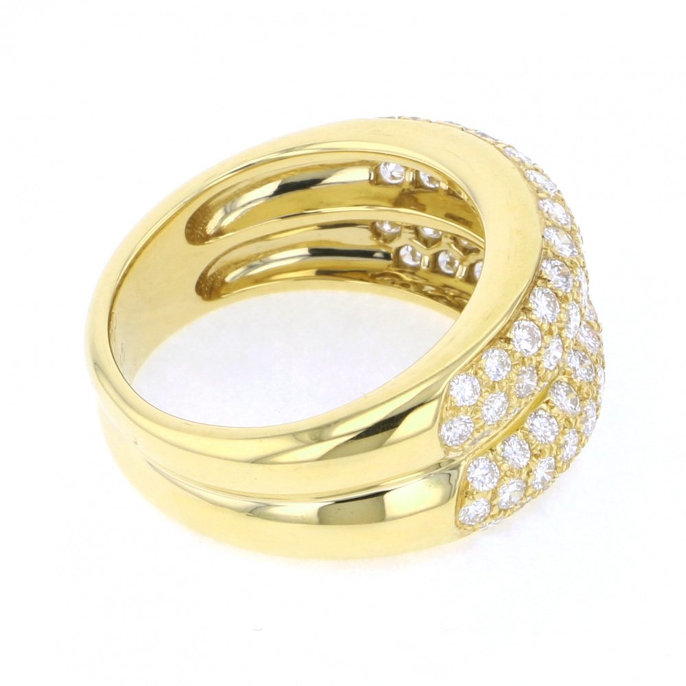 Cartier Yellow Gold Diamond Ring #56 K18YG