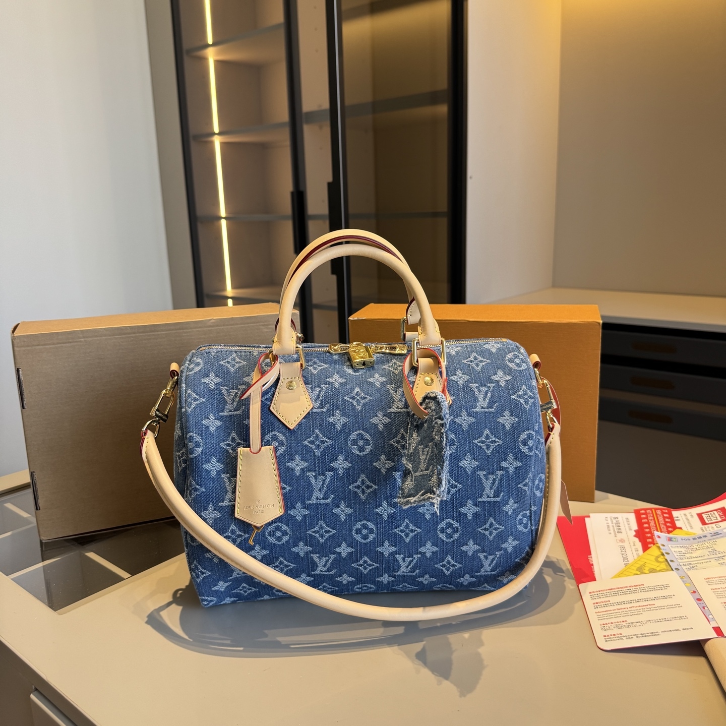 LV Denim Speedy 30 Pillow Bag - cnluxepick
