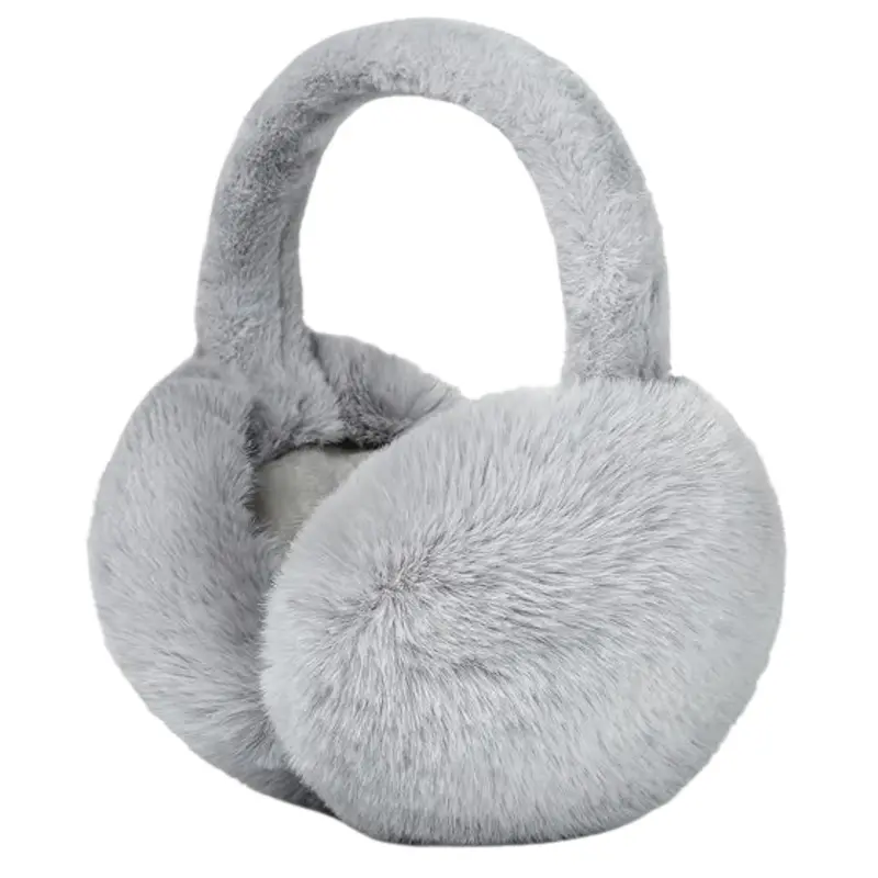 Plush Faux Fur Ear Warmers – Unisex Winter Headband for Cold-Weather Comfort