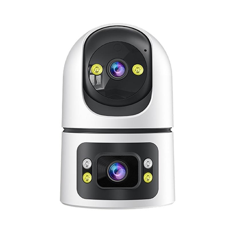 กล้องวงจรปิด WiFi ภายในบ้านแบบเลนส์คู่ ความคมชัดสูง พร้อมมุมมอง 360 องศา รองรับการพูดคุยสองทางผ่านระบบไร้สาย