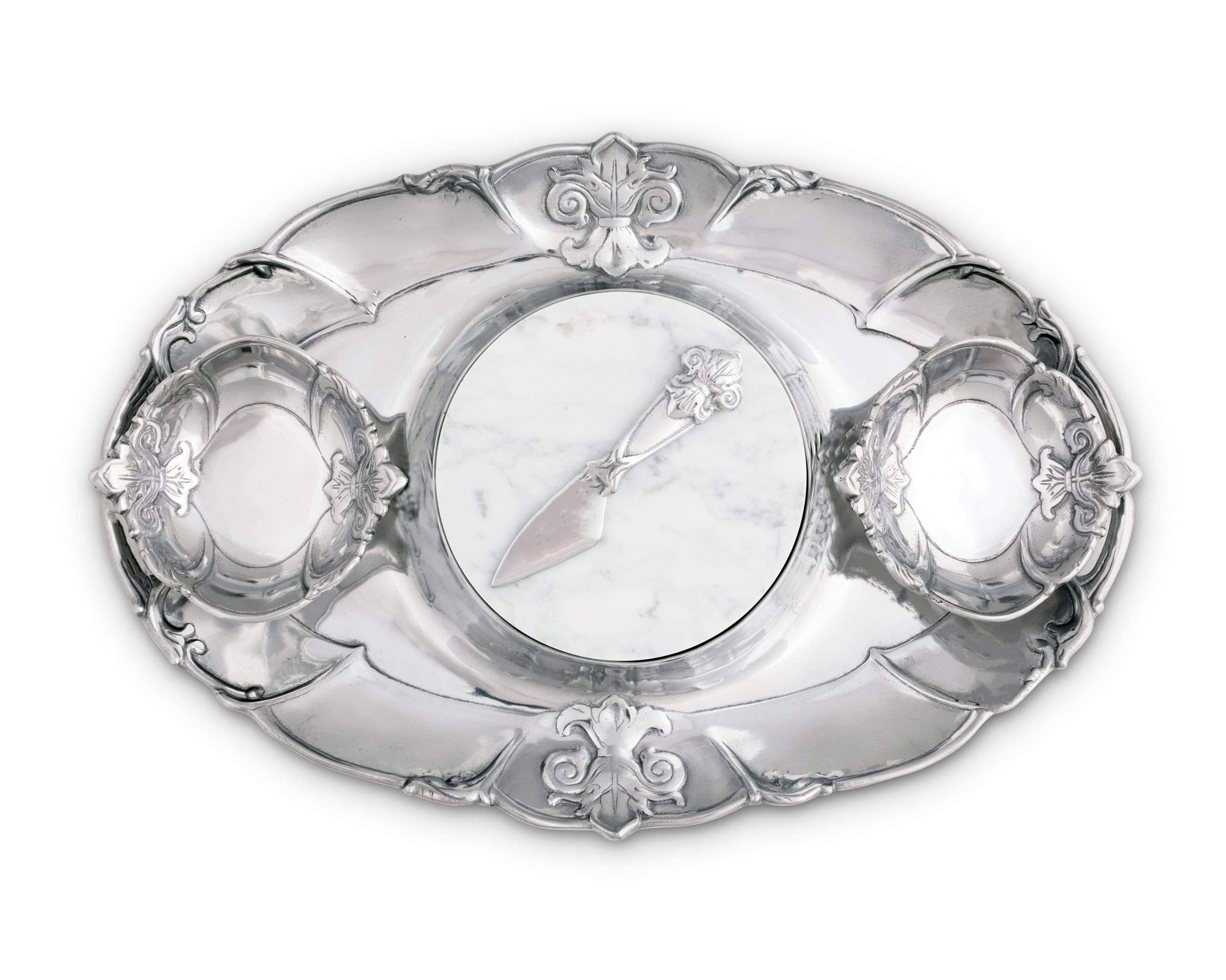 Arthur Court Fleur De Lis Tray Entertainment