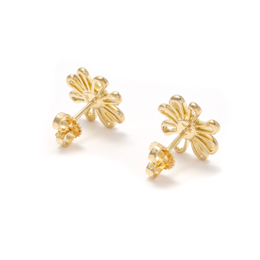 Tiffany & Co. Daisy Earrings 18K Yellow Gold